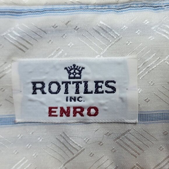 Enro Vintage Striped Button Down Shirt, Men's XL - Picture 5 of 12